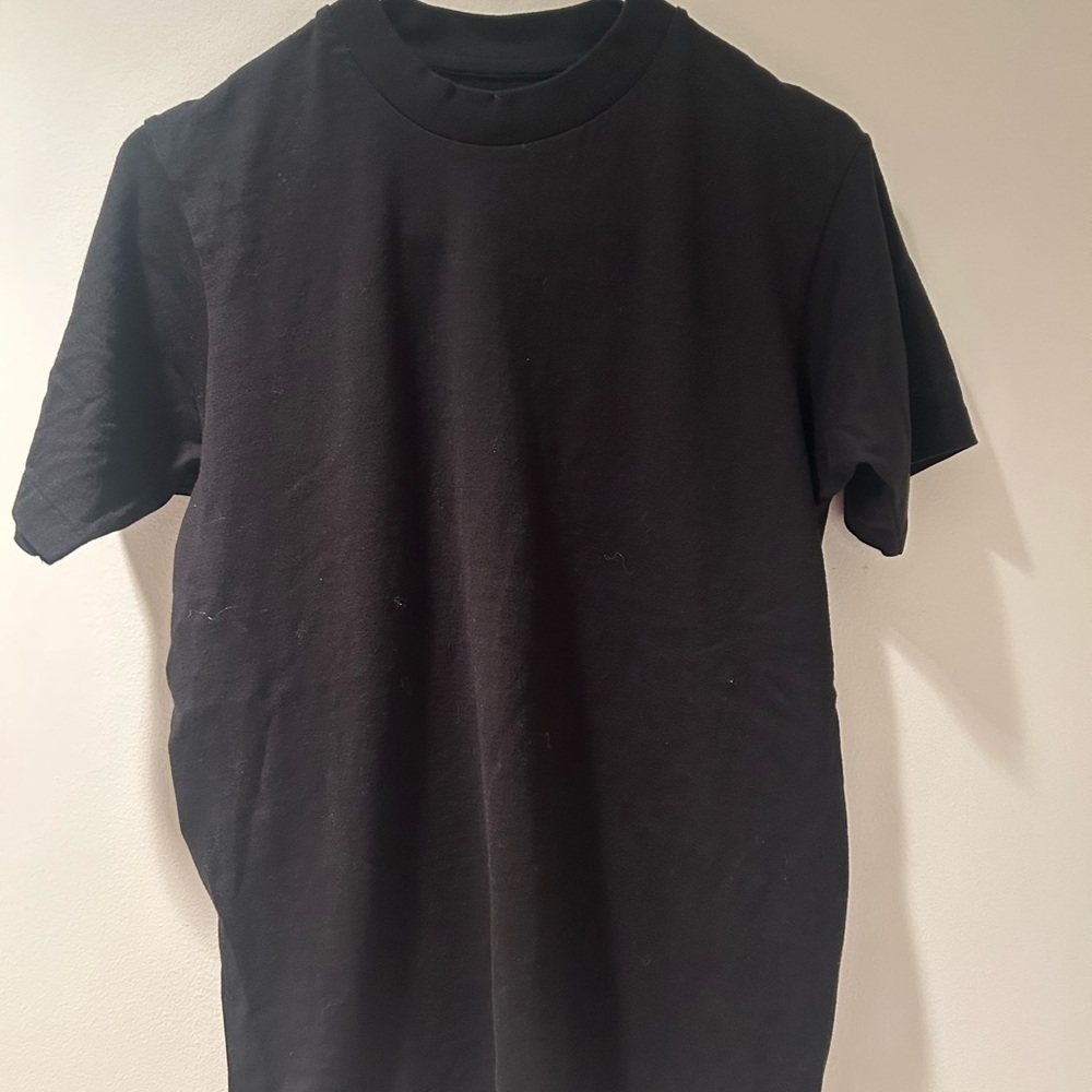 Yohji Yamamoto Black Short Sleeve Tee